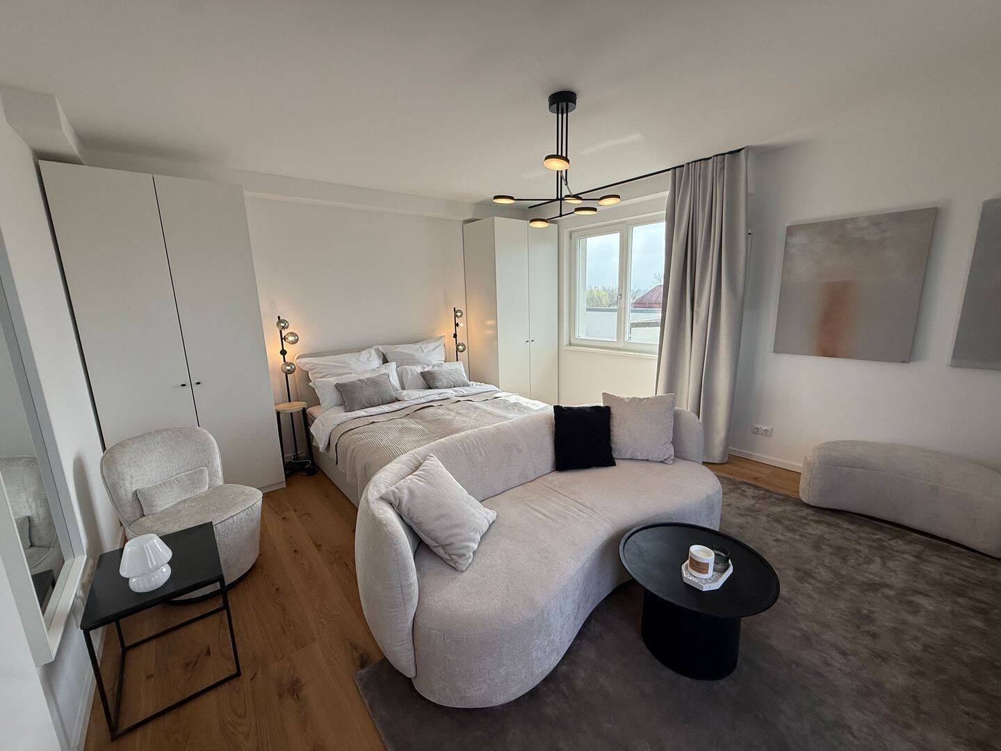 Erstbezug! Exklusives möbiliertes 1-Zimmer-Design-Apartment – Energieeffizienz A+ - Foto 1