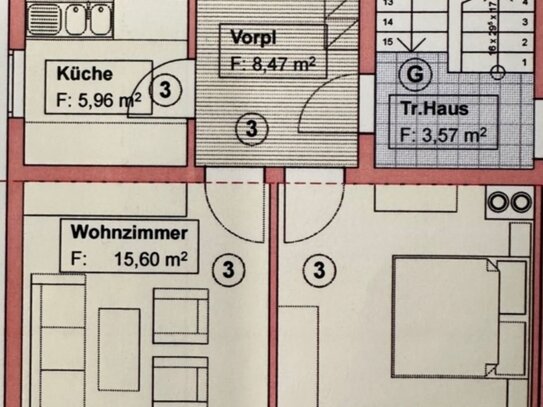 2-ZIMMER WOHNUNG mit SONNEN-Balkon