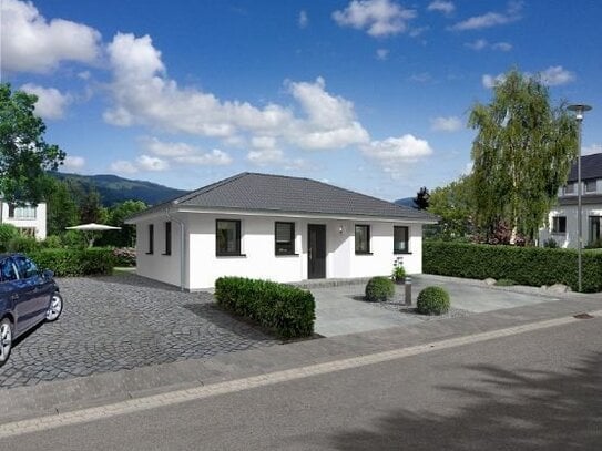 Der Bungalow mit der charmanten Form – mit Grundstück in Zug