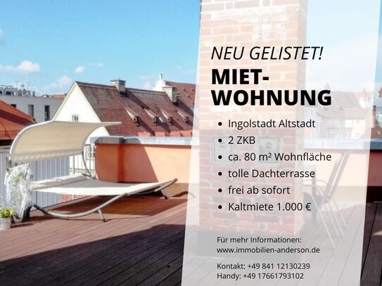 2-Zimmer Wohnung mit Dachterrasse in der Altstadt!