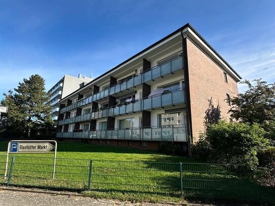 Witzige 1,5 Zimmer Whg. mit einem schönen sonnigen Balkon in Norderstedt-Glashütte zu vermieten!!