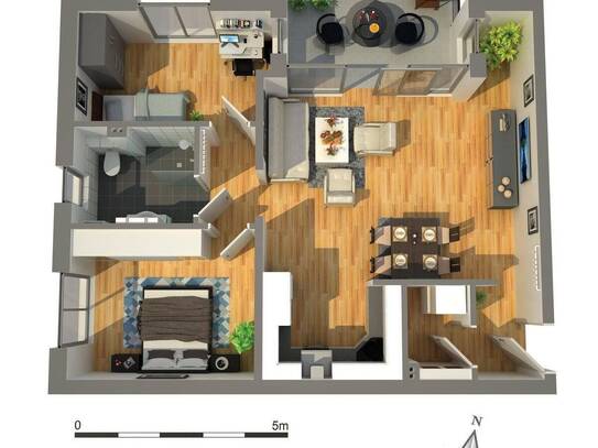 Zuhause heute- Moderner und energieeffizienter Neubau (KfW40) mit 3 Zimmer Wohnung