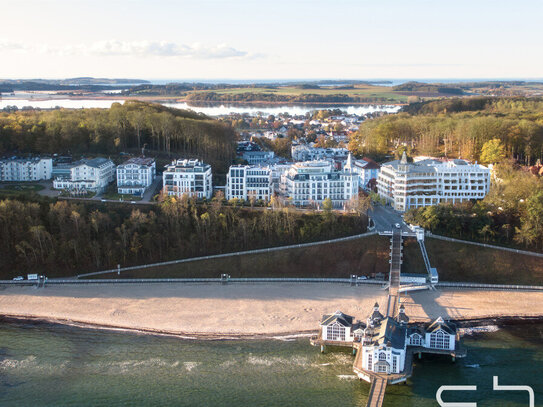 Luxuriöses Apartment mit direktem Ostseeblick und eigenem Balkon im Kurhaus Sellin