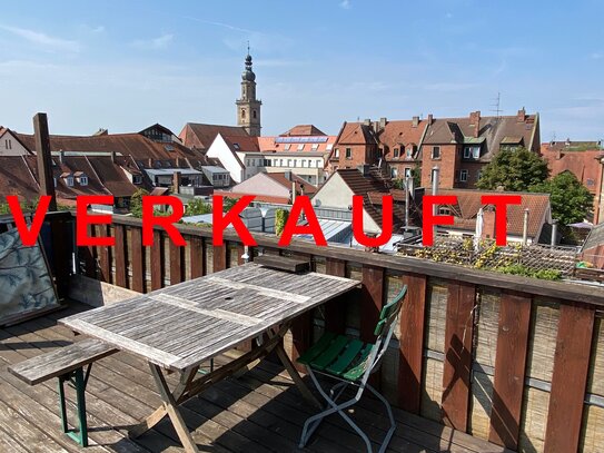 Unikat in der Altstadt! +++ 2-Zimmer-Dachterrassenwohnung mit Blick über die Dächer Erlangens