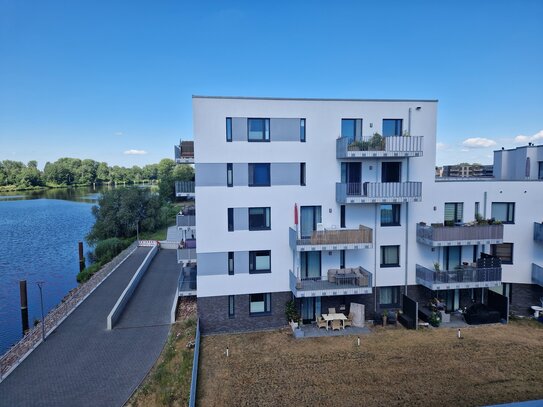 2 Zimmerwohnung mit Balkon direkt an der Elbe