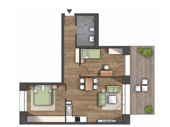 Erstbezug - Moderne 3 Zimmer Wohnungen zwischen 73 -83qm