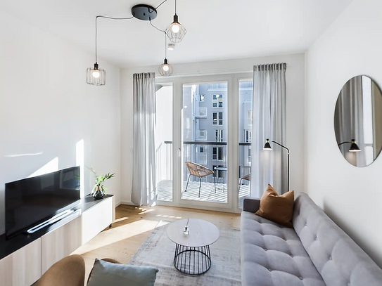 Voll möblierte luxuriöse 2 Zimmer-Wohnung in Prenzlauerberg mit Balkon
