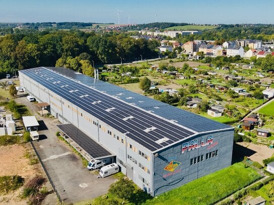 2.000 m² Halle großes Lager Gewerbefläche mit in 08371 Glauchau nahe A4 Zwickau + günstiger Strom!