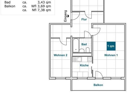 Hübsche 3 Zimmerwohnung mit Balkon steht zum sofortigen Einzug bereit!