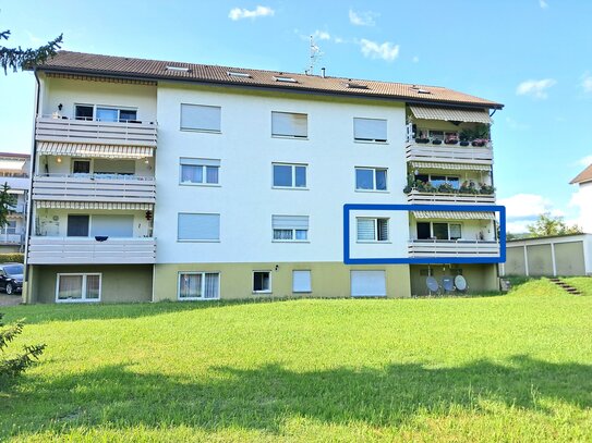 GRÜNE WOHNPERLE: 3-Zimmer-Wohnung mit Balkon und Gartenblick und Garage