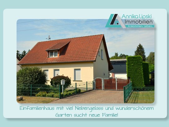 Uckermark - Einfamilienhaus mit viel Nebengelass und wunderschönem Garten sucht neue Familie!