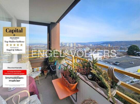 Lichtes 1,5-Zimmer Apartment mit Fern- und Moselblick