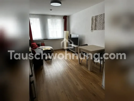 [TAUSCHWOHNUNG] Habe_ 2-Zimmer-Whg mit großem Balkon. Suche: 3-4 Zimmer-Whg