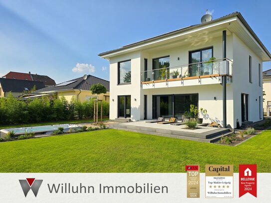 Traumhaus in Seenähe! Freistehende Stadtvilla | Lüftungsanlage | Pool | Energie A+