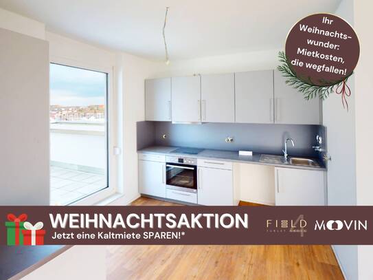 WEIHNACHTSAKTION: Eine Kaltmiete sparen! Modernes 4 Zimmer-Penthouse mit 3 Dachterrassen