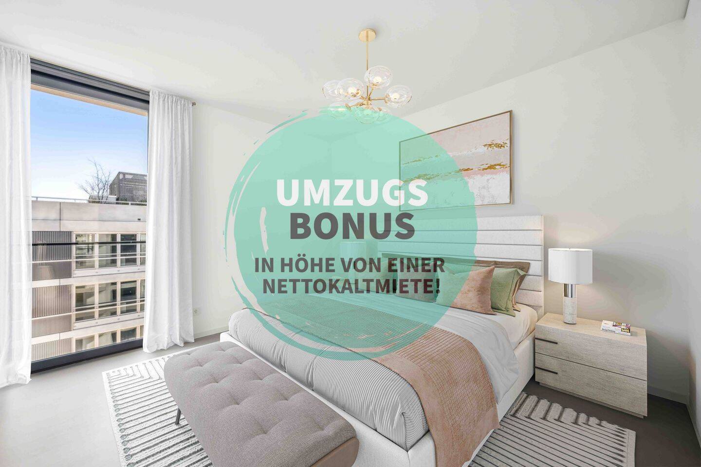 Live Central - Komfortables 3-Zimmer-Apartment mit Loggia und Balkon in den Colonnades - Photo 1