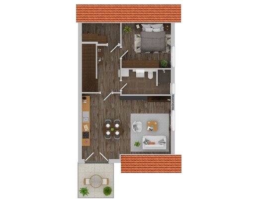 Moderne Wohnung in ruhiger Lage. Hier ist man zuhause!