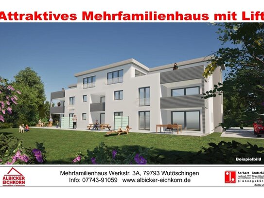 4 Zi. DG mit Dachterrasse ca. 126 m² - Wohnung 7 - Werkstraße 3a, 79793 Wutöschingen - Neubau