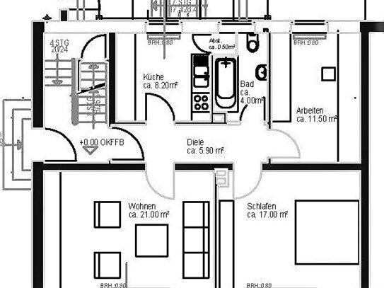 Attraktive, modernisierte Doppelhaushälfte mit Maisonette, idyllischem Garten und 2 Garagen in Saarlouis.