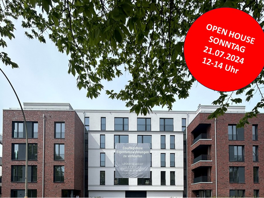 OPEN HOUSE: Sonntag, 21.07.24, 12-14 Uhr, barrierefreie 3-Zimmer Wohnung im Erstbezug mit Südbalkon