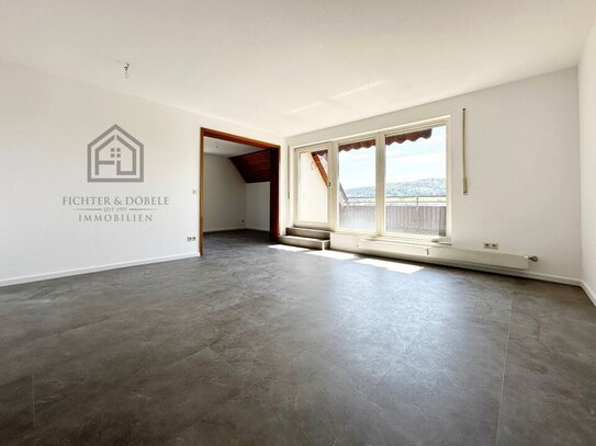 F&D | 3,5-Zimmer-Wohnung mit Einbauküche, Südbalkon und herrlichem Weitblick