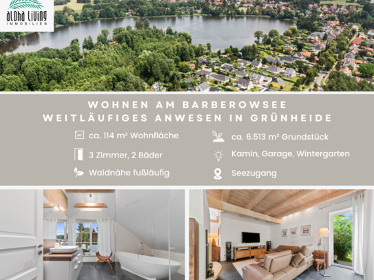 Einzigartiger Ausblick: Exklusives Areal am See mit 6.315 m² und Einfamilienhaus in Grünheide