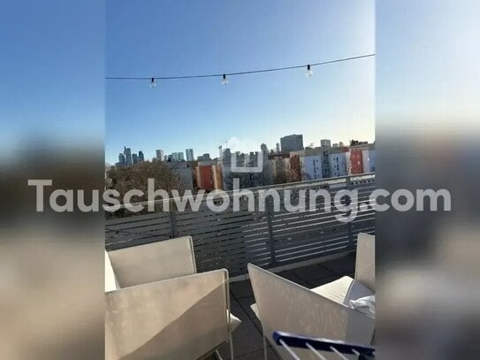 [TAUSCHWOHNUNG] Zwei Zimmer Penthouse mit Skyline Blick & Dachterrasse + TG