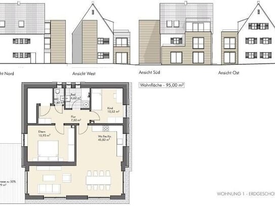 Erstbezug nach Sanierung: 95 qm EG Wohnung in Schwabach