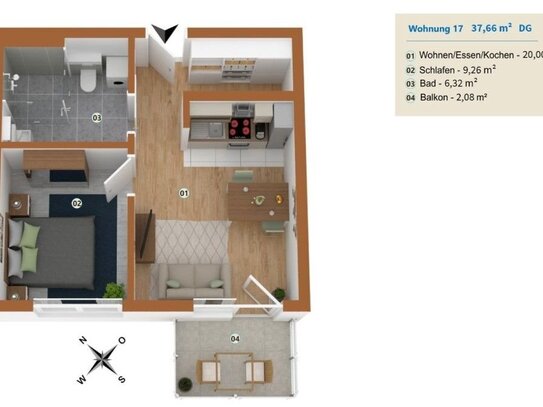 Attrakive Wohnung in Andershof