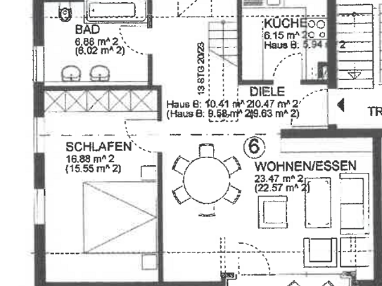 Lichtdurchflutete 3-Zimmer Maisonettewohnung mit Balkon