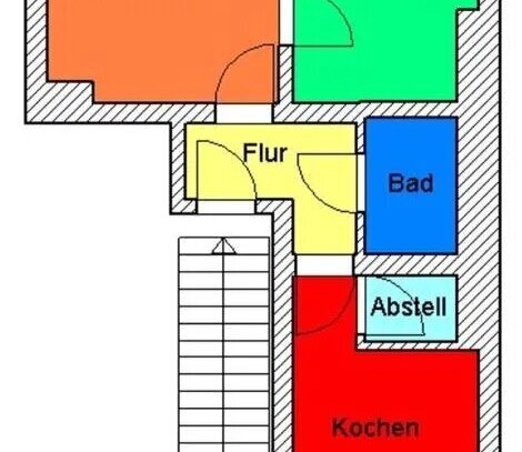 2-Raum -Wohnung in Halle anzumieten!