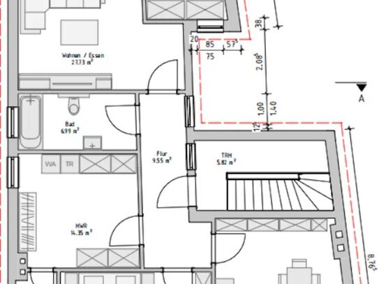 Altbauwohnung im Dachgeschoss wurde unlängst im großen Stil