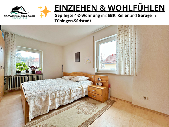 EINZIEHEN UND WOHLFÜHLEN - Gepflegte 4Z-Wohnung mit Garage und EBK in Tübingen-Südstadt