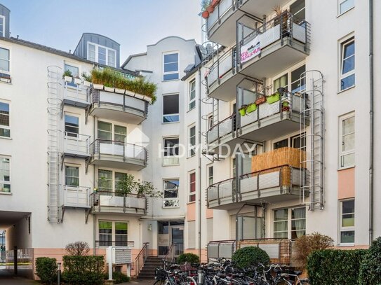 Charmante 2-Zimmer-Wohnung mit Balkon, TG-Stellplatz und Erbbaurecht in begehrter Lage