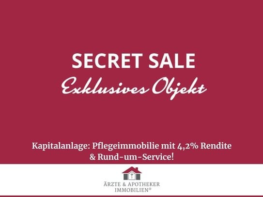 Kapitalanlage: Pflegeimmobilie mit 4,2% Rendite & Rund-um-Service!