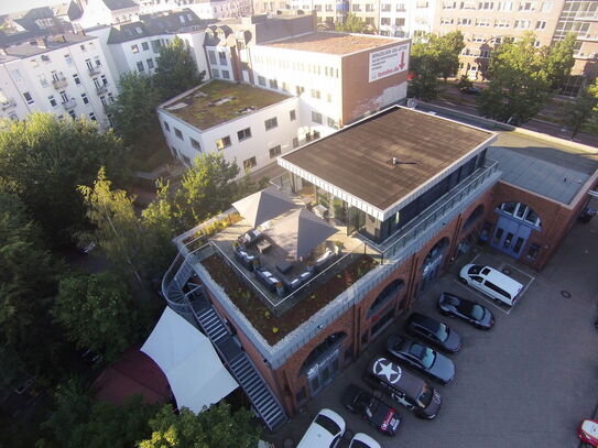 Penthouse-Loft-Büro (wohntauglich) in der Schanze mit Dachterrasse