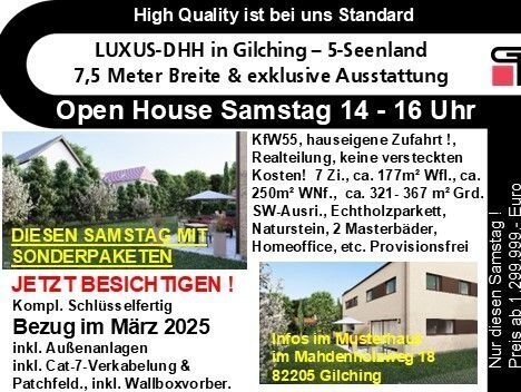 OPEN HOUSE! Samstag, 22.02. - High Quality ist unser Standard! Nur Diesen Samstag ab 1.299.999,--