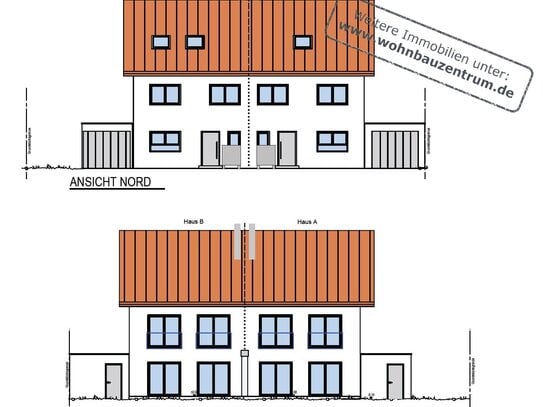 Neubau-Doppelhaushälfte in Straubing-Ittling "Effizienzhaus-55"