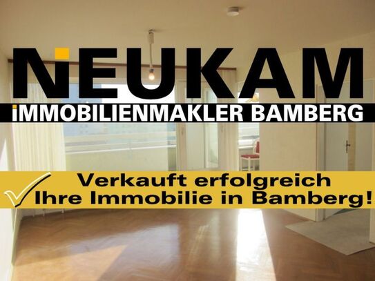 BAMBERG-OST-NÄHE BAHNHOF: HELLE 3-RAUM-WOHNUNG(=SOFORT FREI) MIT BALKON FÜR 179.000,-EURO