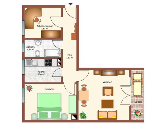 Renovierte, 2,5-Zimmer-Wohnung in Bestlage (bei der Kahnfahrt)