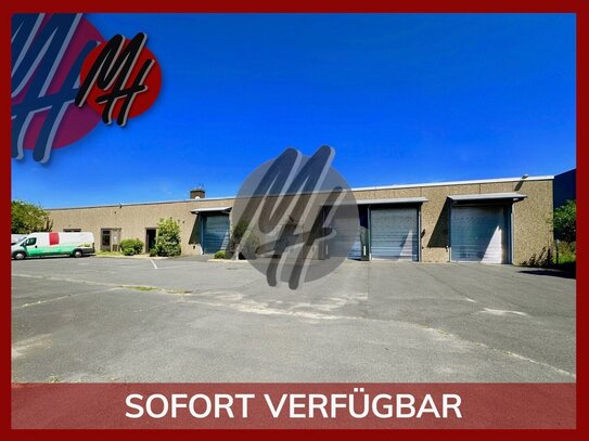 SCHNELL VERFÜGBAR - NÄHE BAB - Lager (1.900 m²) & Büro-/Sozial (500 m²) zu vermieten