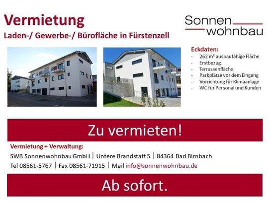 Vermietung einer Gewerbefläche in Fürstenzell