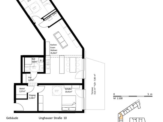 100 m² 3-Zi.-Whg. mit Balkon im Zentrum von Burghausen zum Kauf: EH40-QNG: 5% AfA + 5% Sonder-AfA & 150.000 € KfW-Kredit