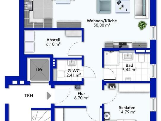 Attraktive Neubauwohnung in schöner Wohnlage