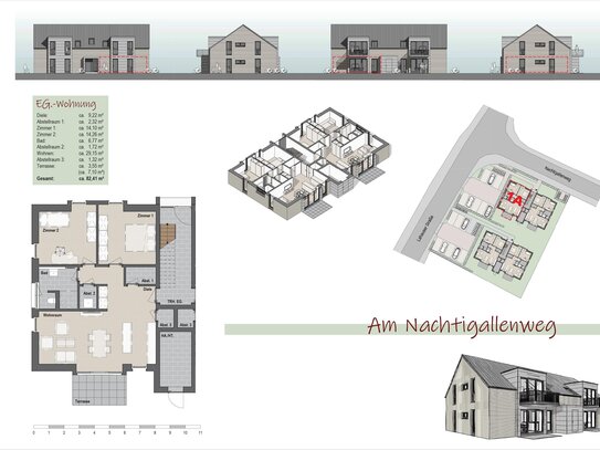 +++Neubauprojekt " Am Nachtigallenweg" - Hochwertige Komfortwohnungen mit perfekter Raumaufteilung in guter Lage nähe M…