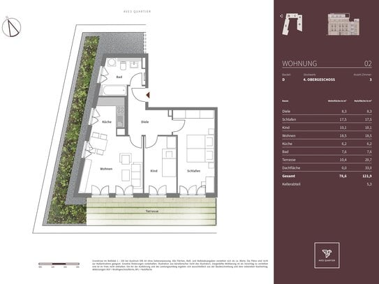 3 Zimmer Neubau-Erstbezug Dachterrassen-Wohnung von privat in Haar bei München