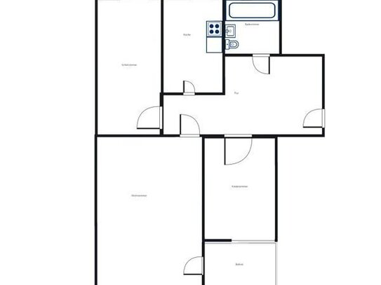 schöne 3 Zimmer Wohnung am Koeltzepark