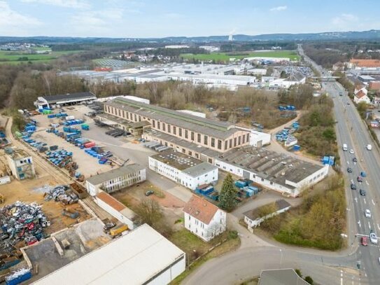 Gewerbegrundstück (ca. 60.000 qm) mit Halle (ca. 9.300 qm), Bürohaus (ca. 470 qm), Homburg/Saarland