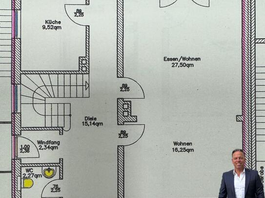 Modernisierte 5 Zimmerwohnung über zwei Ebenen...frei zum 1.Februar´25