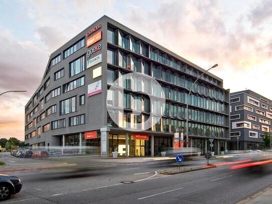 Bürofläche mit exklusiver Terrasse in markanter Lage in Bahrenfeld mieten.